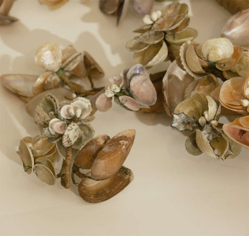 French Floral Shell Piece